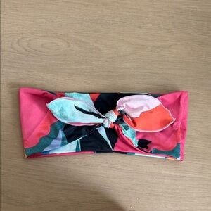 Bathing Suit Floral Bandeau Top